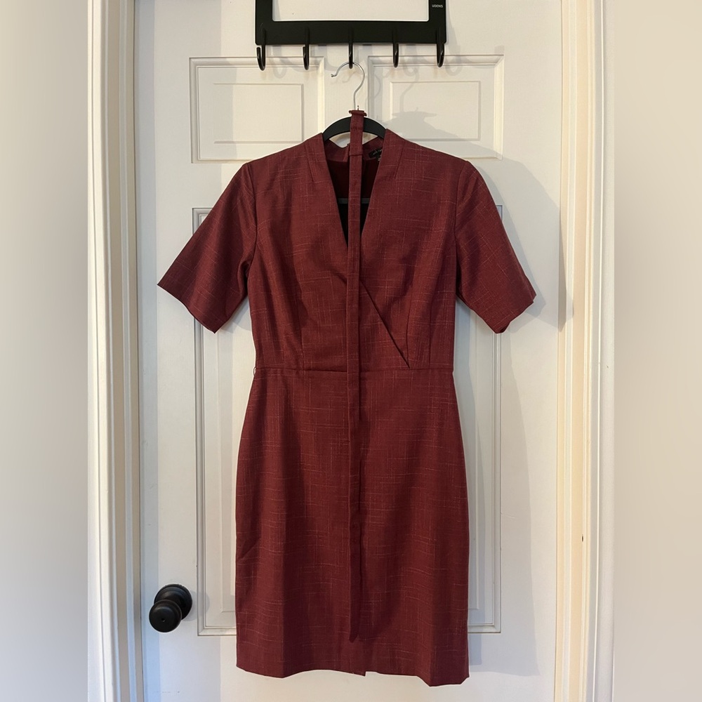 Ann Taylor Burgundy Dress